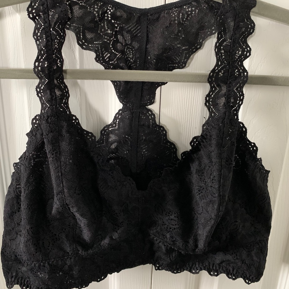 Blue lace bralette
